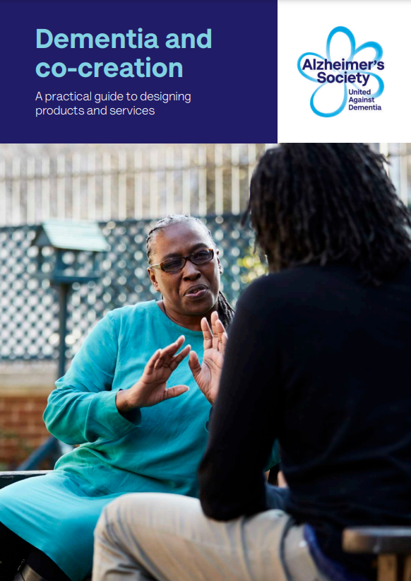 Front cover of Dementia and co-creation guide