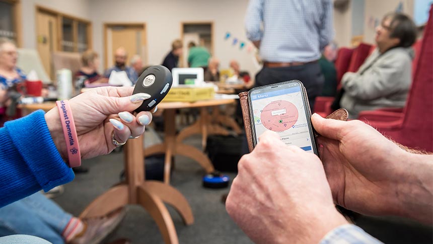 Time and place: People with dementia try out a clock and a locator ...