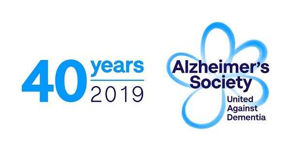Alzheimer's Society 40th Anniversary logo