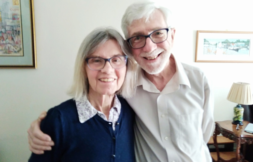 Sheila and Tony on their 53rd Wedding Anniversary, 9 July 2019