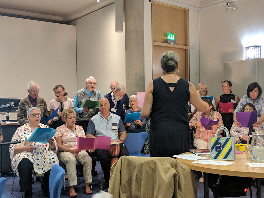 The blue skies singing group