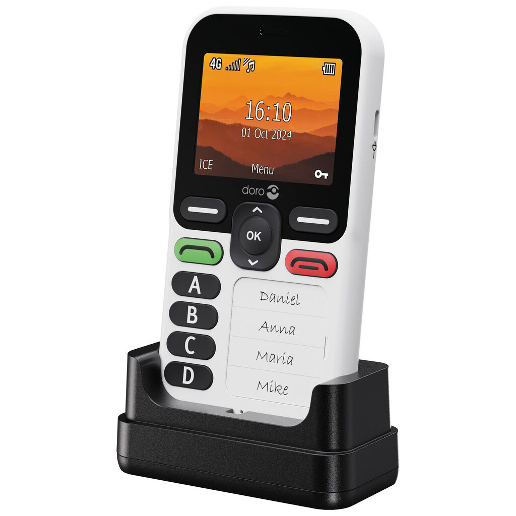 A simple mobile phone with very few buttons