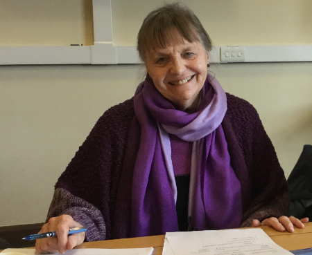 Alzheimer’s Society volunteer, Barbara Woodward-Carlton