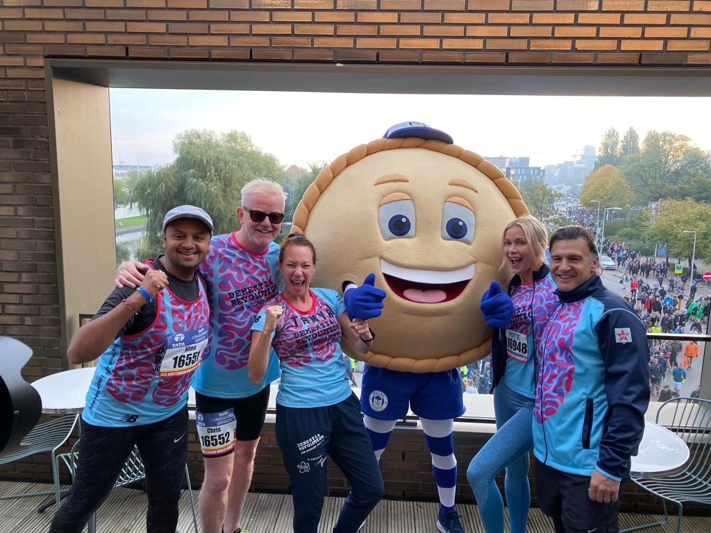 Chris Evans and the team at the Amsterdam Marathon