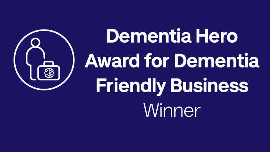 Dementia Hero Award winner logo