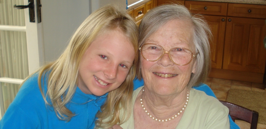 Tom's mum with his daughter, Eliza