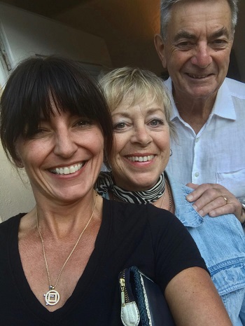 Davina McCall and parents Gaby and Andrew