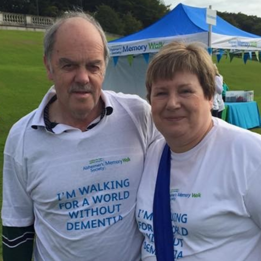 Emily and Jim together at a previous Memory Walk