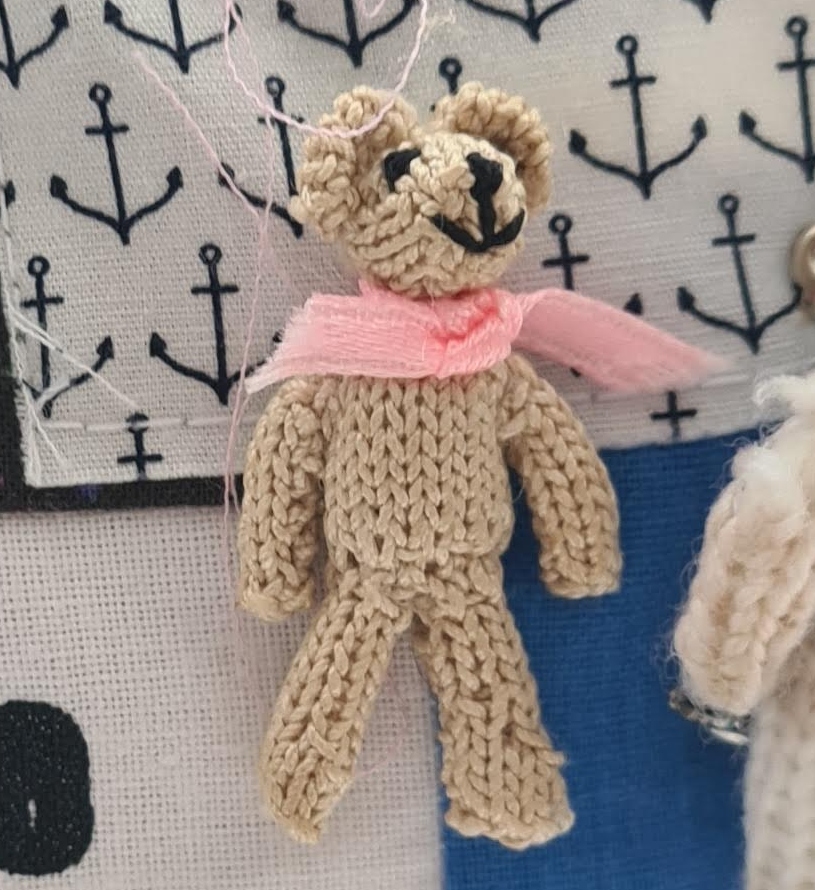 A picture of a small teddy that Marion crafted