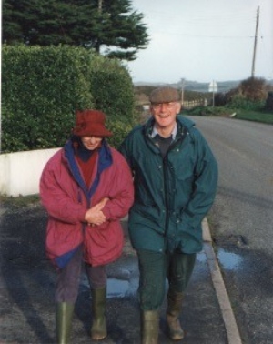 Susan and Ian Barlow dressed for a country walk