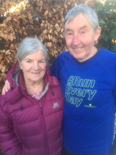 Olympian Ron Hill and his wife Mary