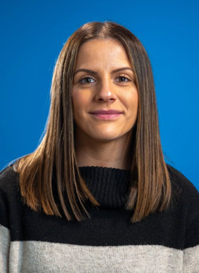 portrait photo of a young woman smiling
