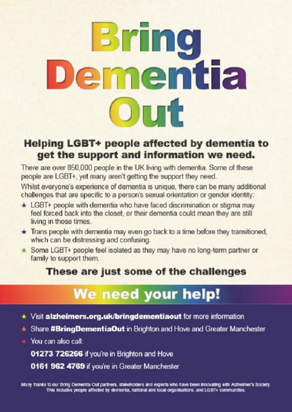Bring Dementia Out poster 
