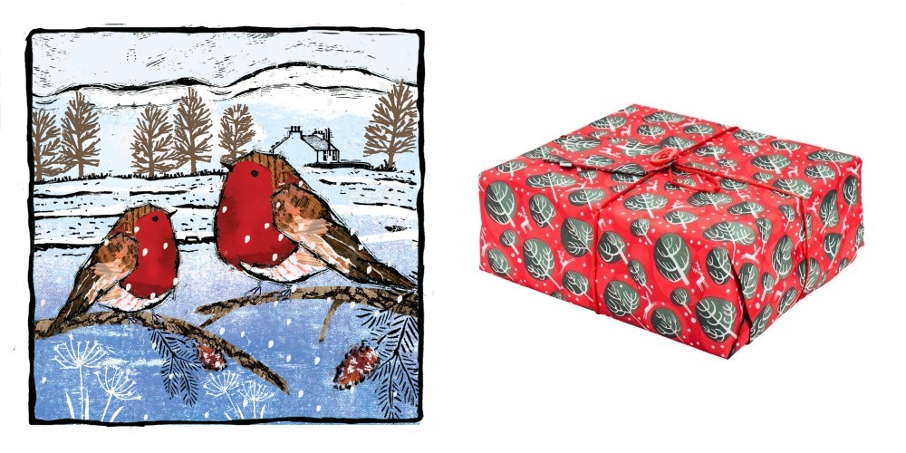 Christmas gift wrap and Christmas cards