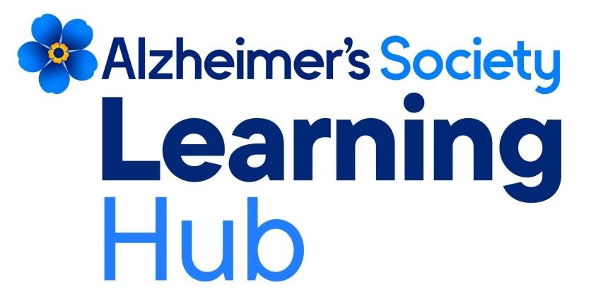 Alzheimer's Society learning hub logo