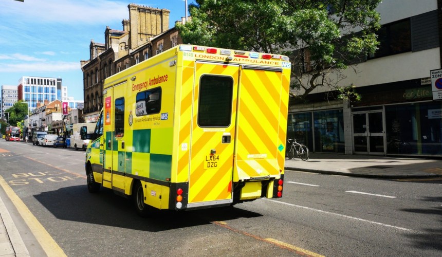 An ambulance