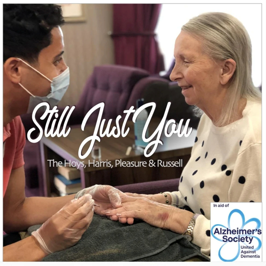 Artwork for Still Just You, showing Stephen painting his mum's fingernails while Sheila is smiling