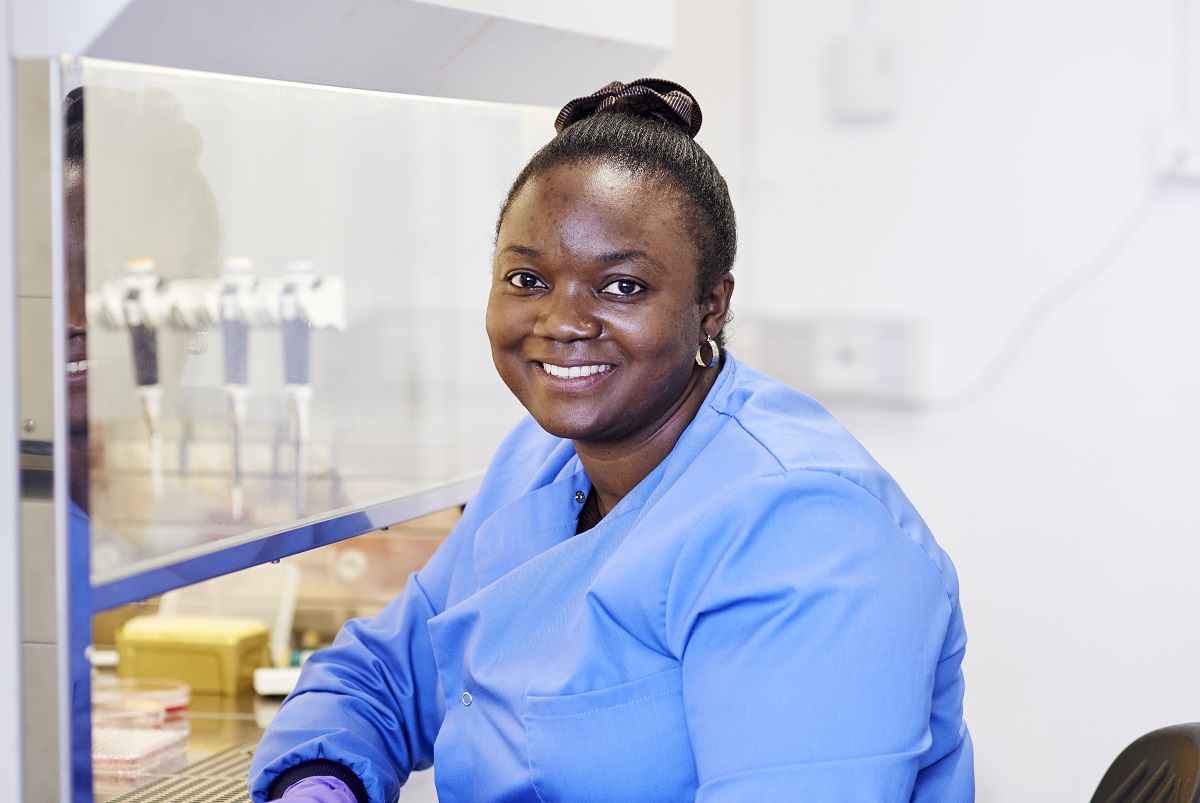 Smiling dementia researcher