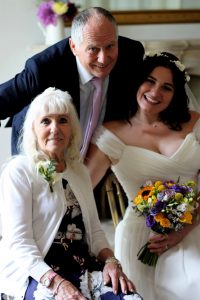 Hollie, Valerie and Grandad Phil, who shares his poem with us