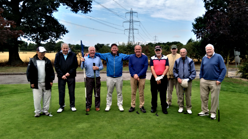 Team photo with Golf in Society Founder