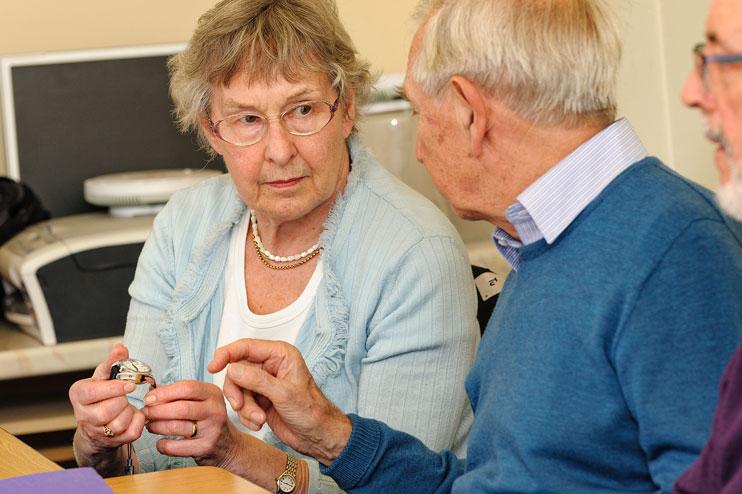 Mid Sussex Dementia Forum test out clocks and watches