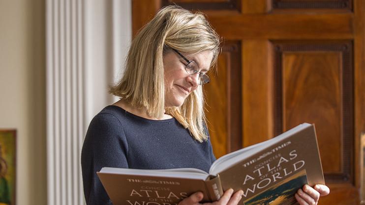 Dr Avril Staunton reading.