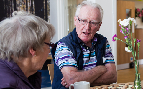 Carer speaking to GP