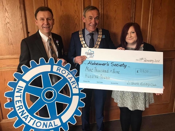 Lisburn Rotary, Alzheimer's Society, fundraising, Northern Ireland