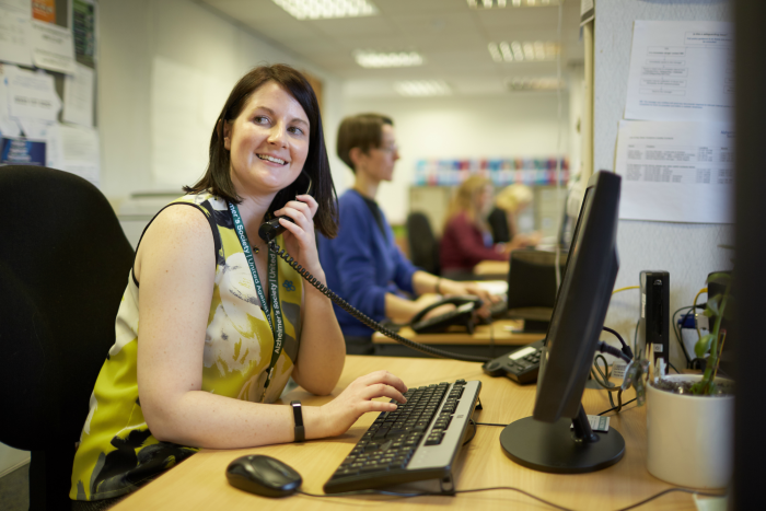 Alzheimer's Society desk work