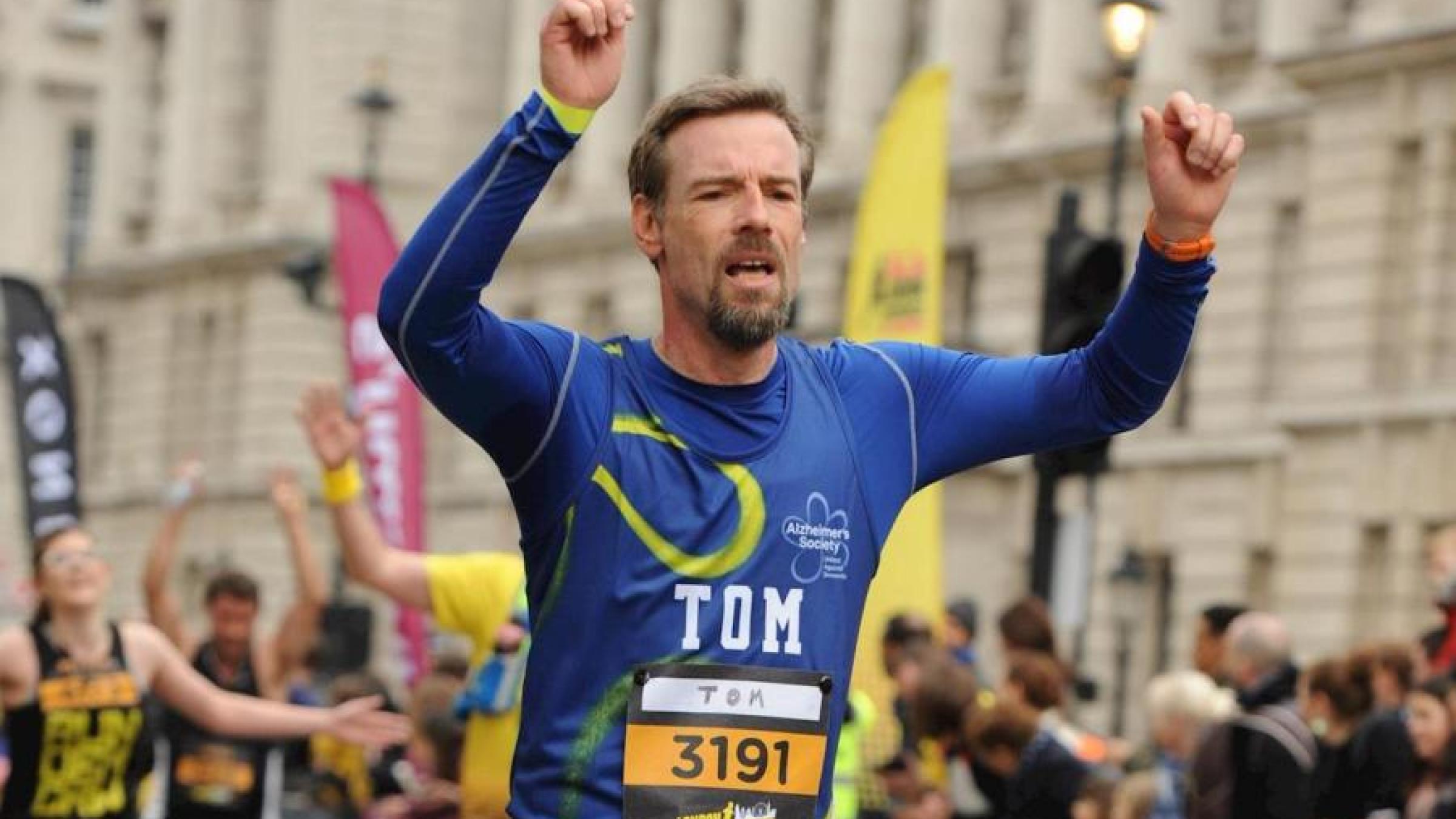 Thomas Johnson running the London Landmarks Half Marathon