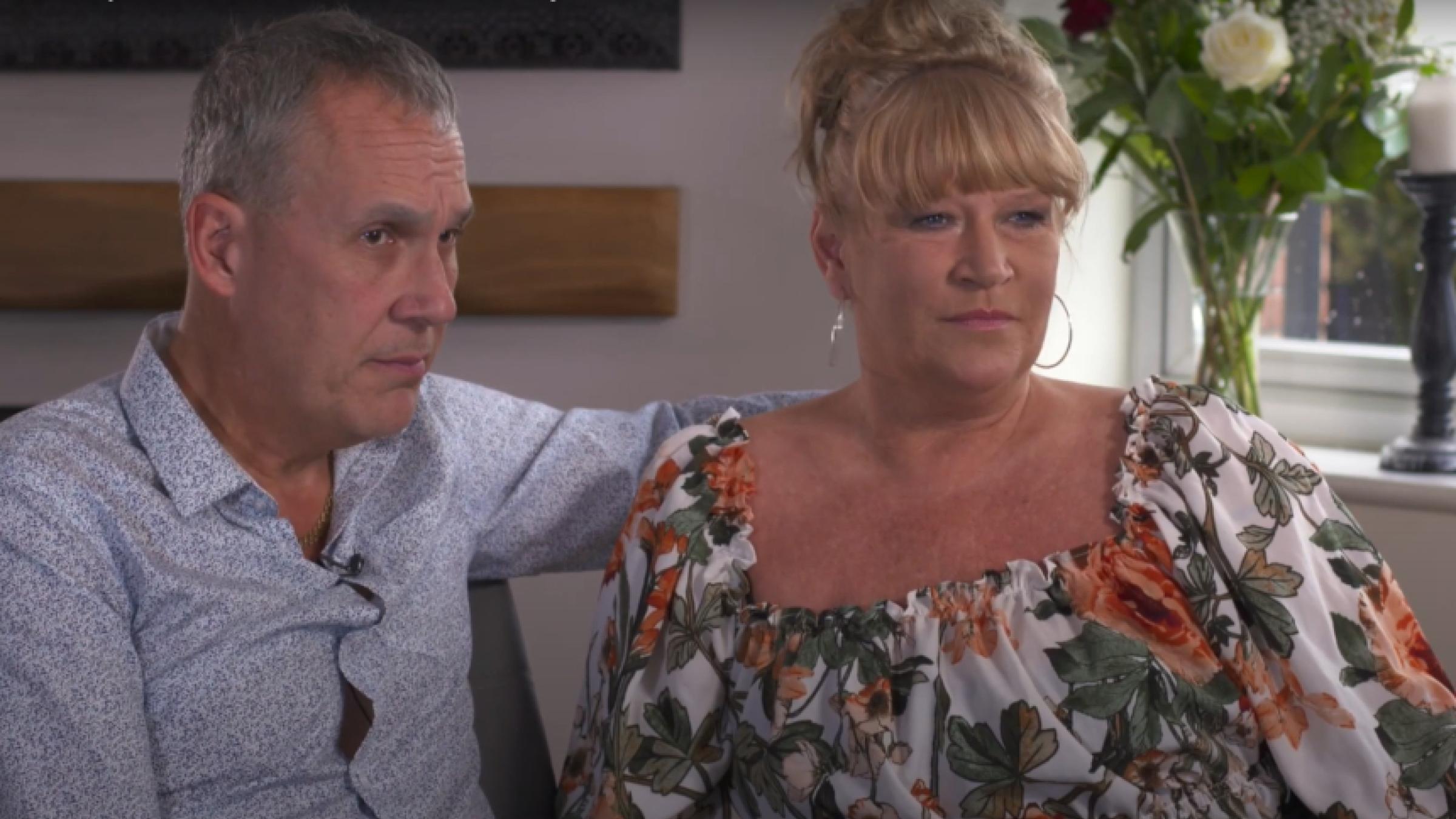 Paul and Lisa sat side-by-side in conversation with Alzheimer's Society