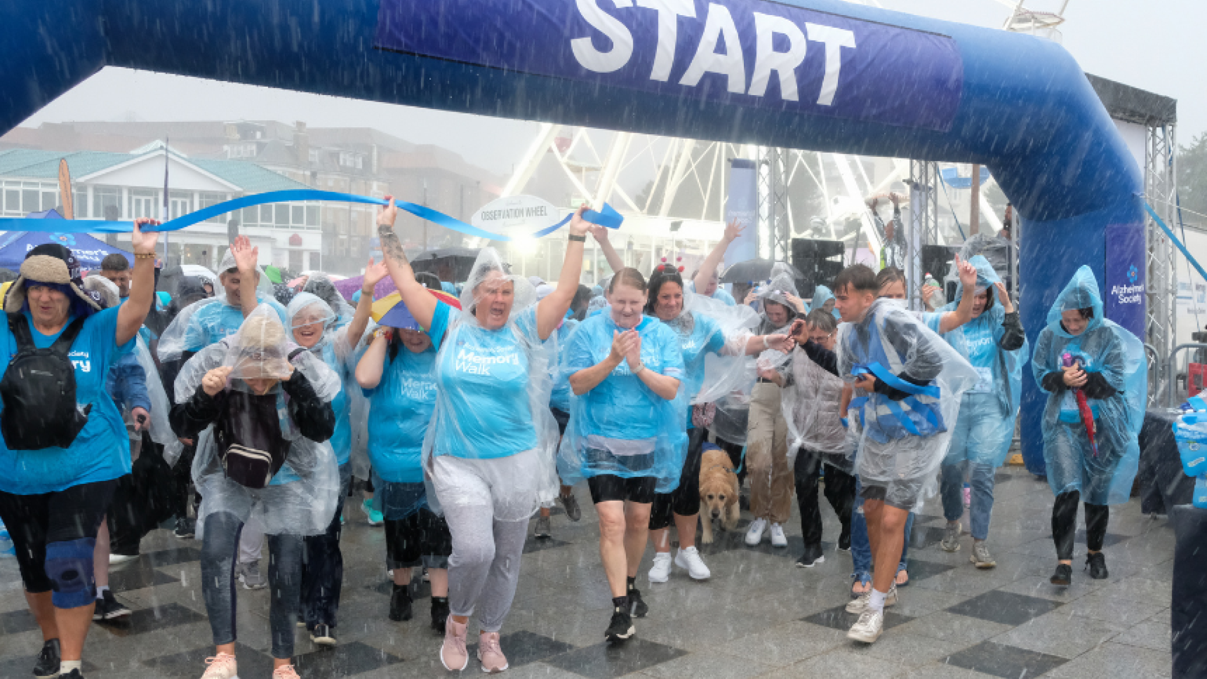 Memory Walkers in rainy Bournemouth