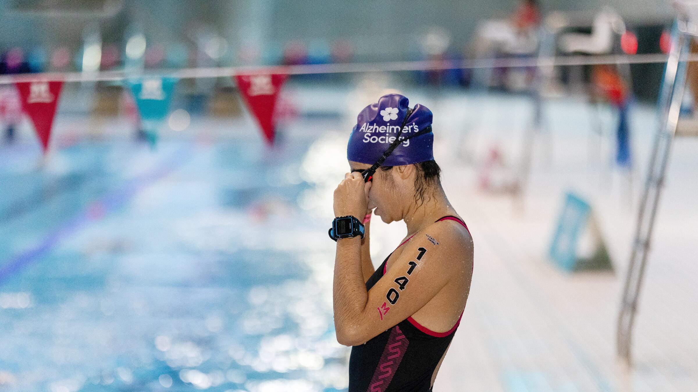 Marathons swim participant 