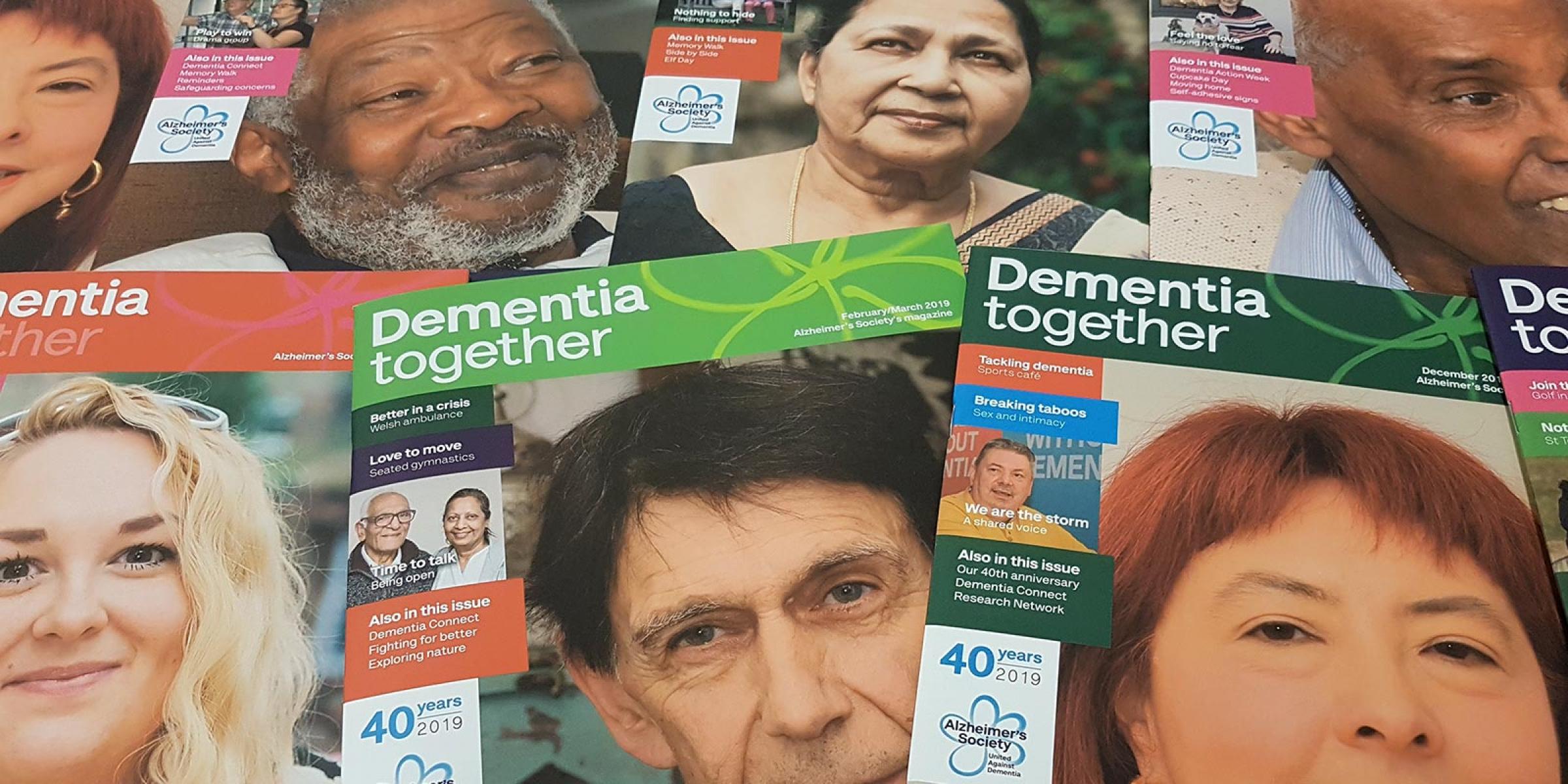 Dementia together magazine covers