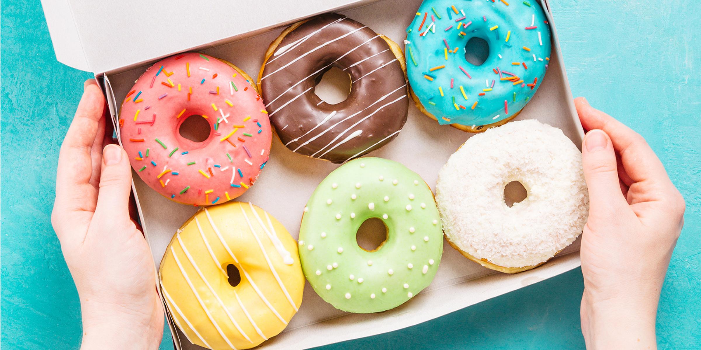 A box of doughnuts
