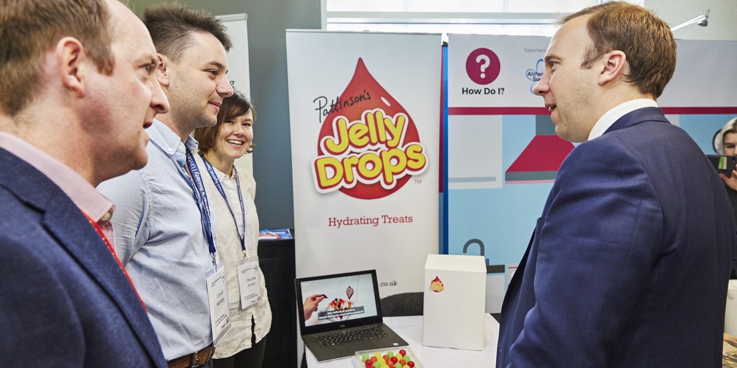 Matt Hancock meets the Jelly Drops team