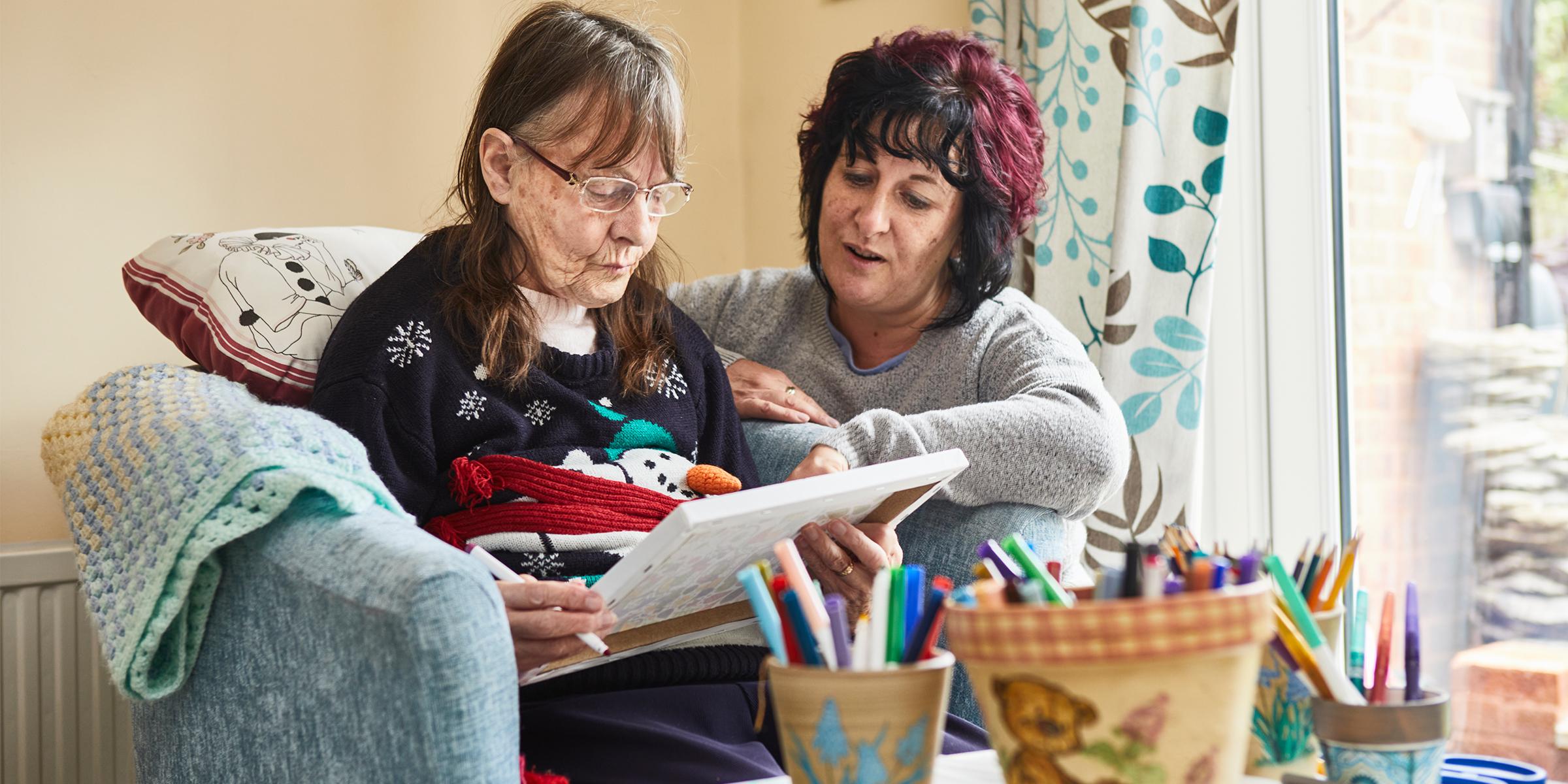 Louise Yates with her mum