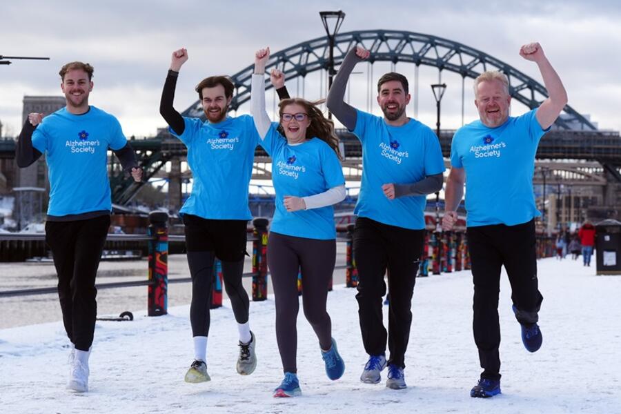 Dementia Run Club members jogging in London.