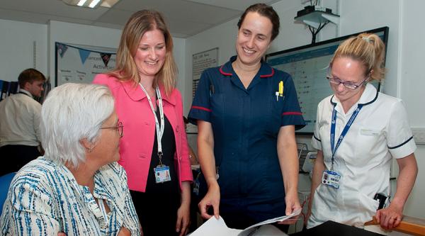 Staff on Southampton General Hospital's specialist dementia ward