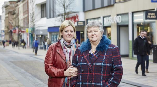 Pamela with her daughter