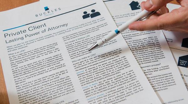 Going through a lasting power of attorney