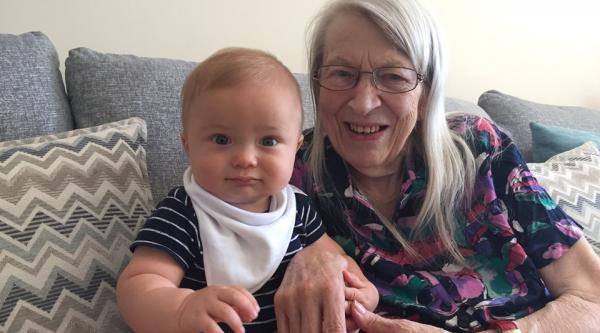 Nana and baby Lincoln