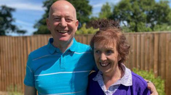 Karen Beattie with husband Rob