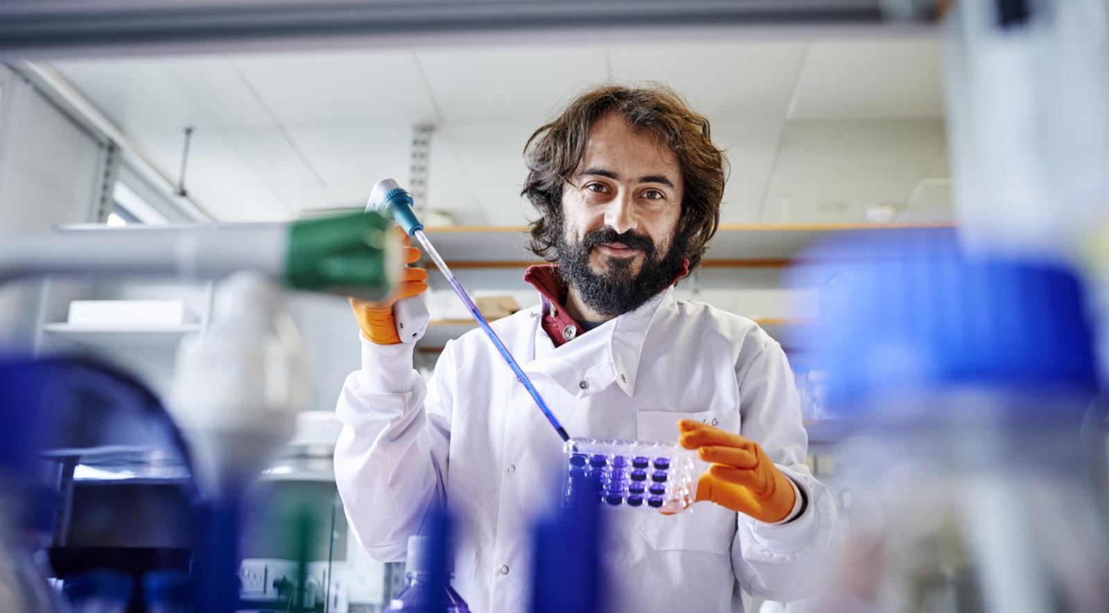 Researcher in the lab