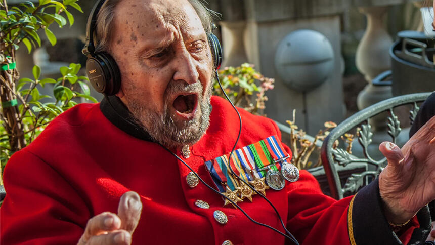 Enjoying a personal playlist of music