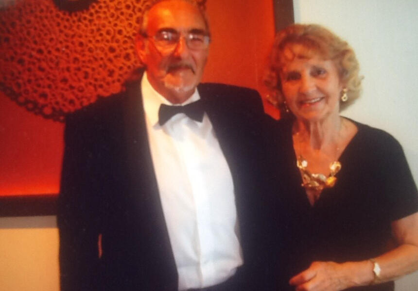 Ronald and Christine together during happier times