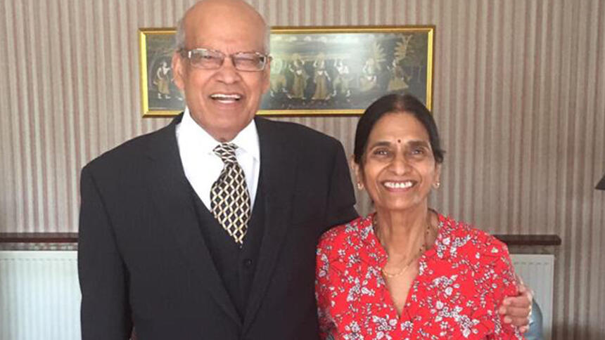 Mithlesh Mittal with her husband Shashi.