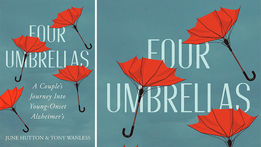 Four umbrellas, by June Hutton and Tony Wanless