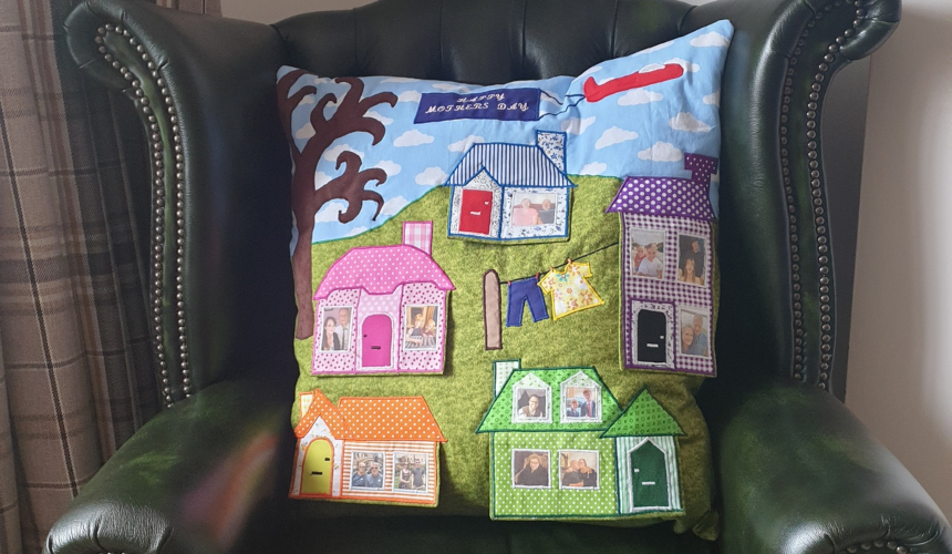 Danielle's house cushion