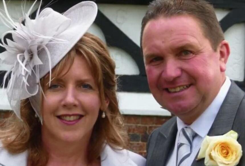 Steven Free and his wife Carol, dressed up for an occassion